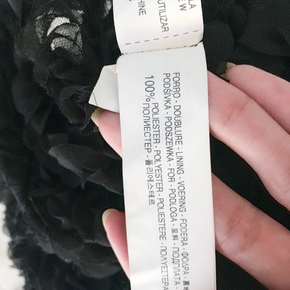 Zara Black Rosette Strapless Cocktail Mini Dress - Picture 5 of 6